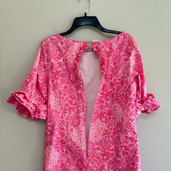 Lilly Pulitzer Fiesta Pineapples and Floral Print Dress in Nina Pina Pink, 10 - Picture 4 of 11